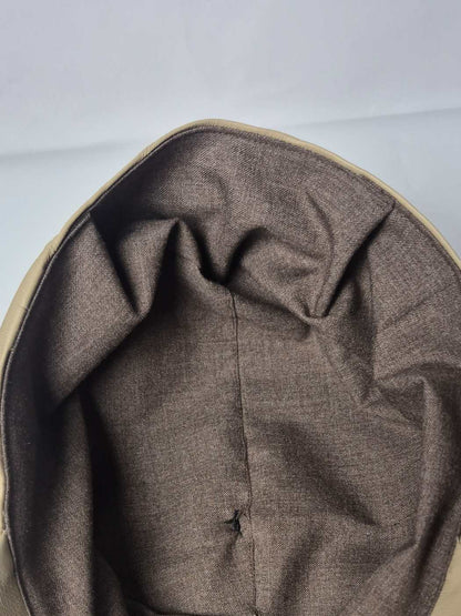 Leather Round Beret Cap | Brimless and Baggy Style