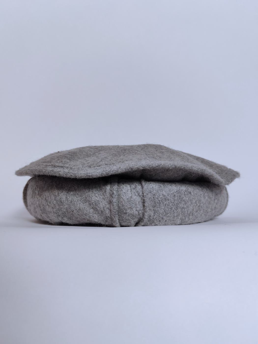 Grey Pakol Cap – Traditional Chitrali Wool Hat for Men