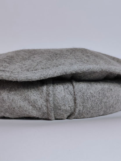 Grey Pakol Cap – Traditional Chitrali Wool Hat for Men