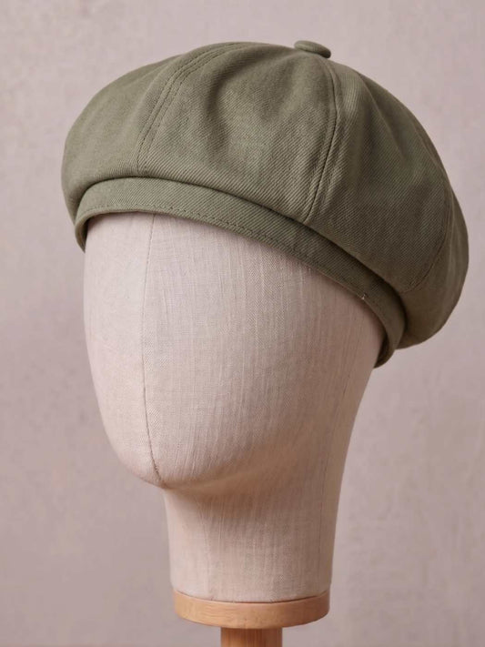 Cotton Beret Cap 8 Panel for Summer