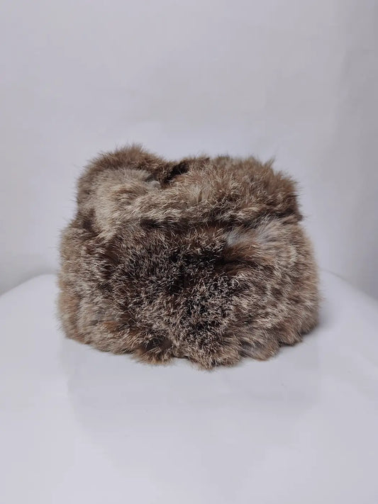fur cap in brown