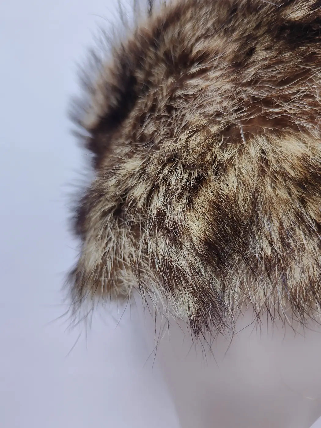 Beige Cap Roshnai Mink Fur