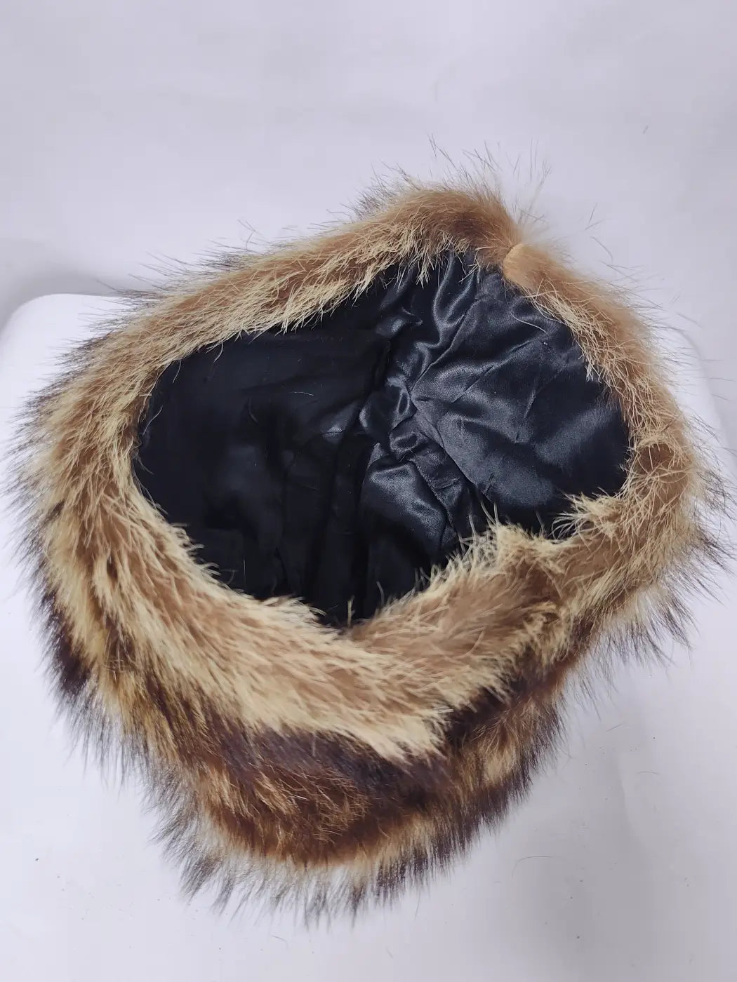 Beige Cap Roshnai Mink Fur