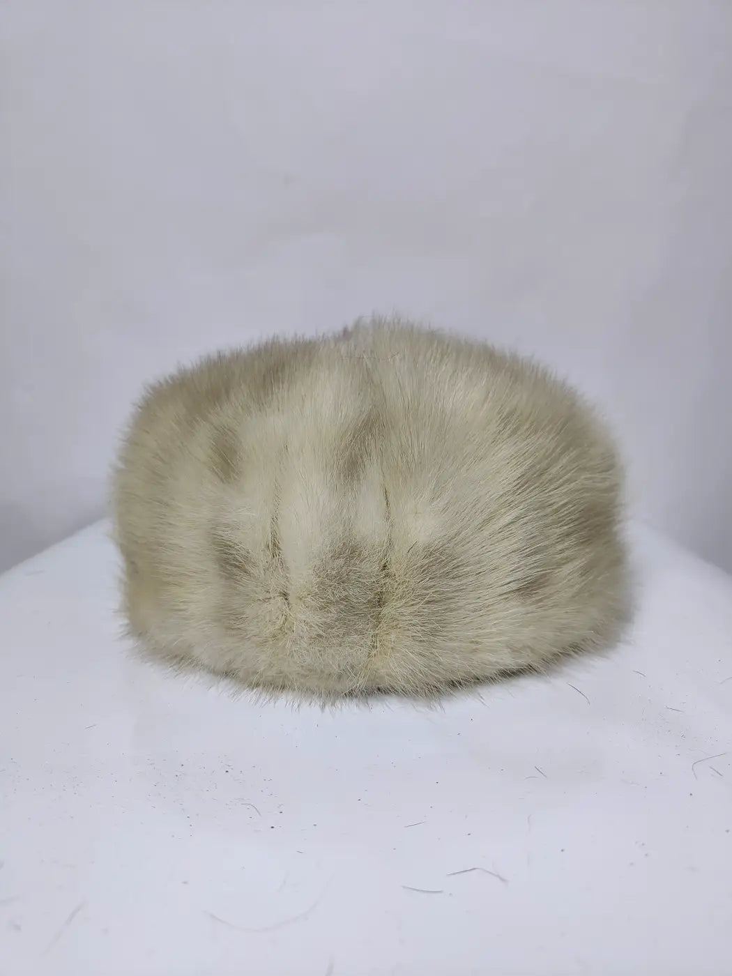 Nadees Cream Cap in Mink Fur
