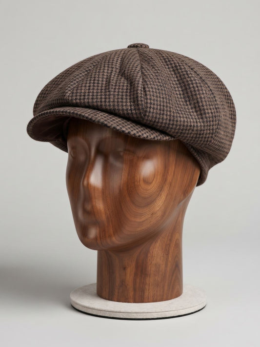 Newsboy Baggy Cap in Wool | Khaki