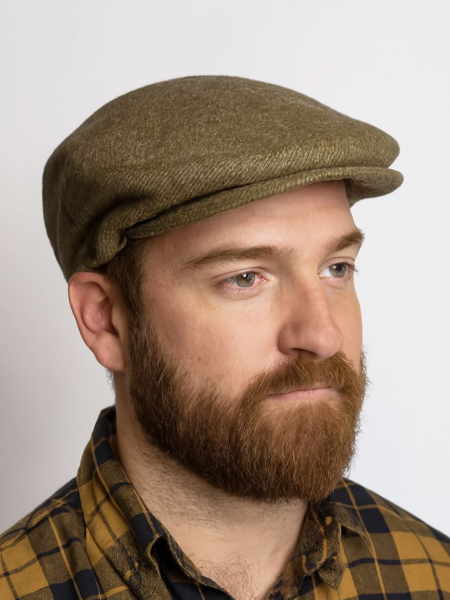 Olive Green Flat Cap | Golf or Office Cap – Lightweight, Breathable, Sun-Ready