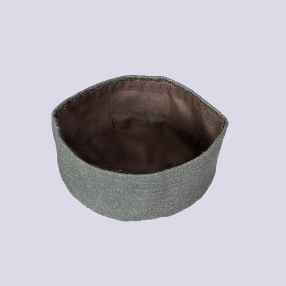 Plain Grey Toosha Topi | Cap
