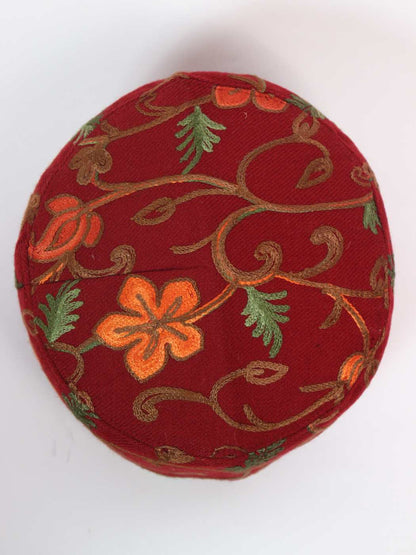 Yaqeen Kashmiri Naroon Traditional Cap with Aari Embroidery