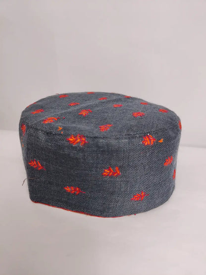 premium wool cap from Kashmir with booti style sozni embroidery 