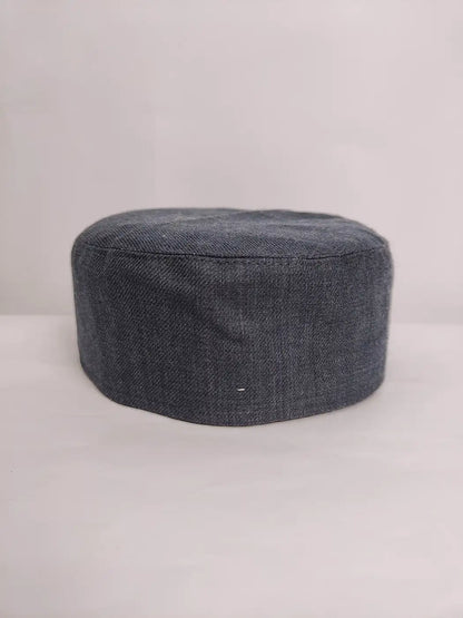 Kashmiri plain cap in black