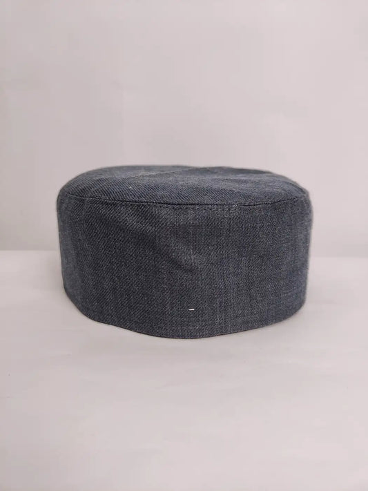 Kashmiri plain cap in black