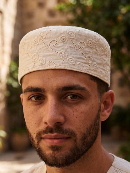 Pure Cotton Round Cap for Men | Hakoba Design