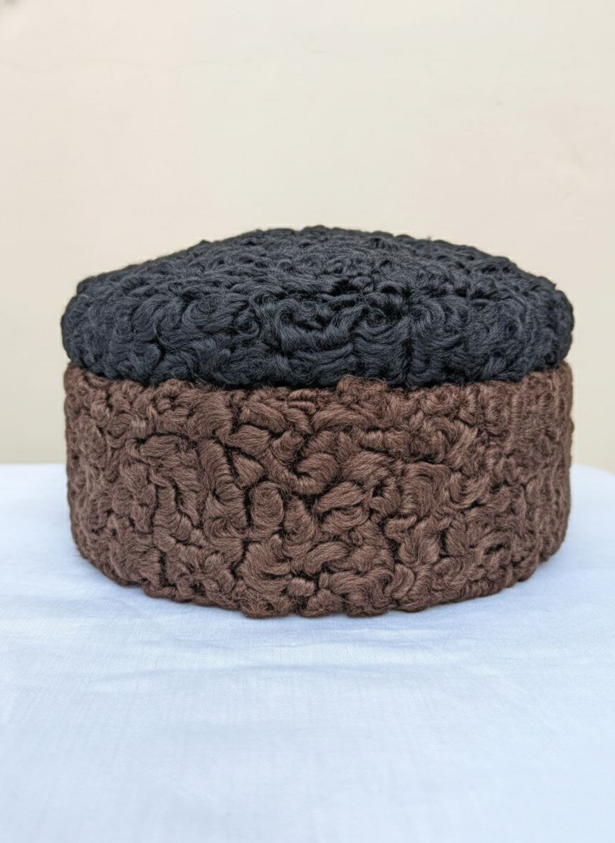 Russian cap in karakul fur 