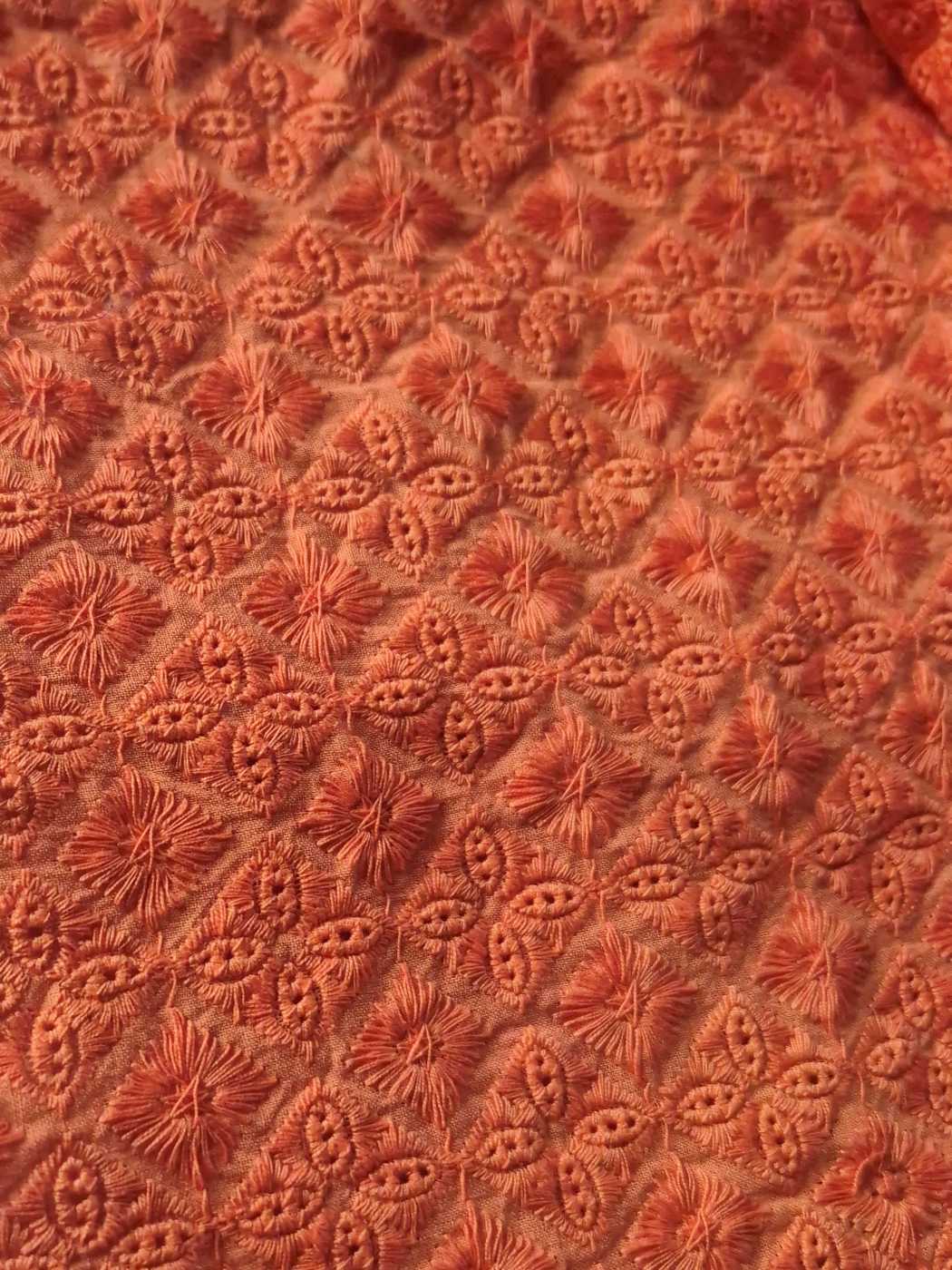 Premium Saffron Cotton Cap for Summer in Hakooba Embroidery | Breathable, Foldable, and Lightweight