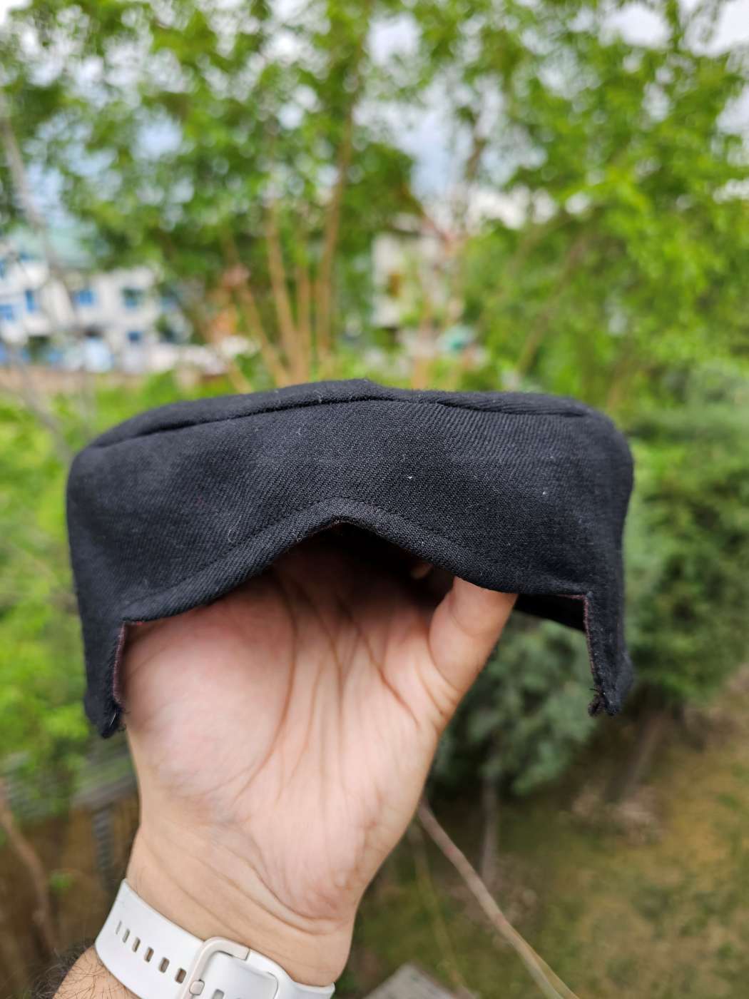black colour Sindhi cap front look