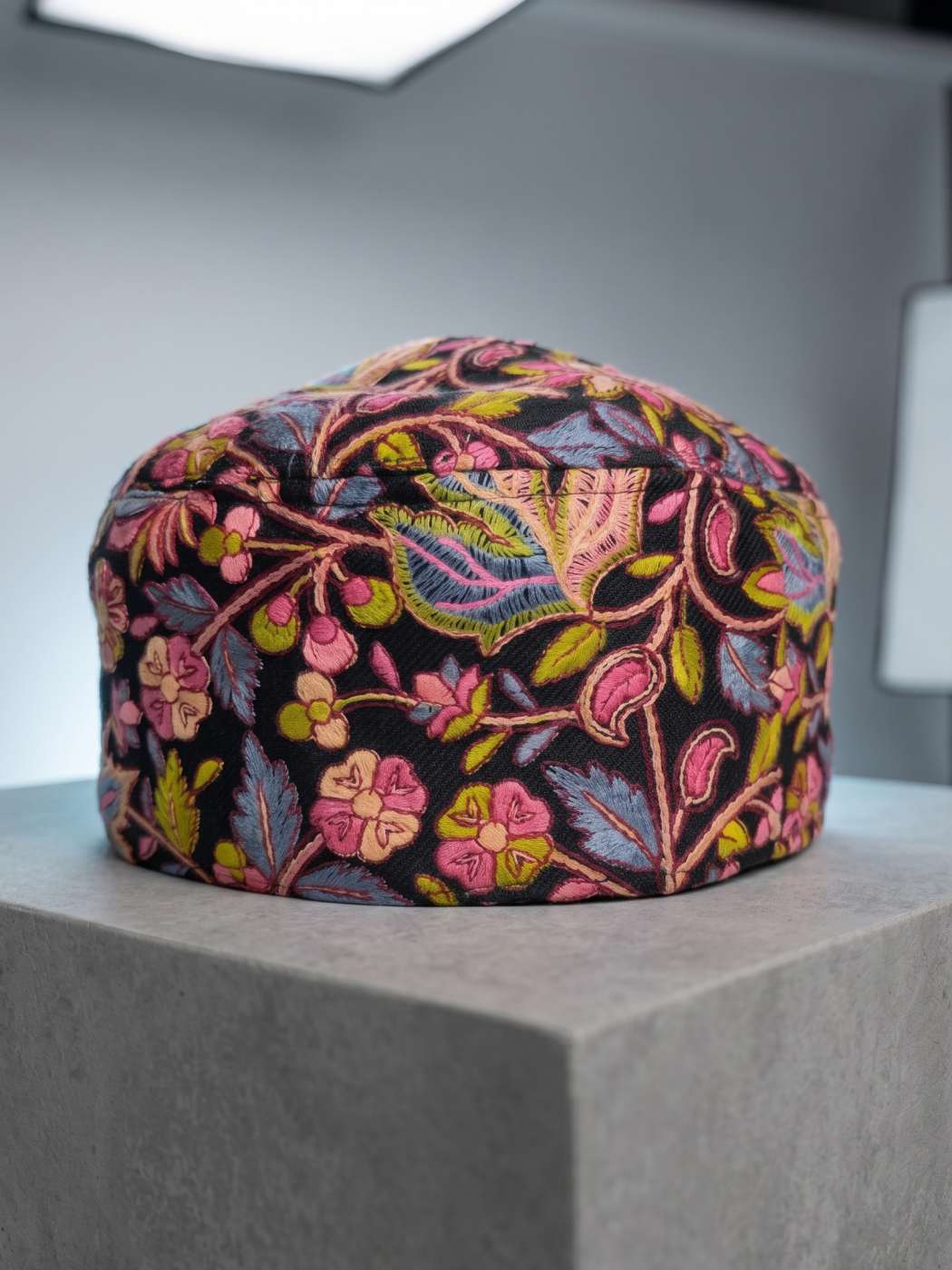 sozni cap from Kashmir