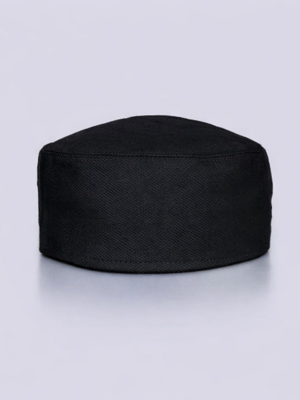 black colour plain toosha cap from Kashmir