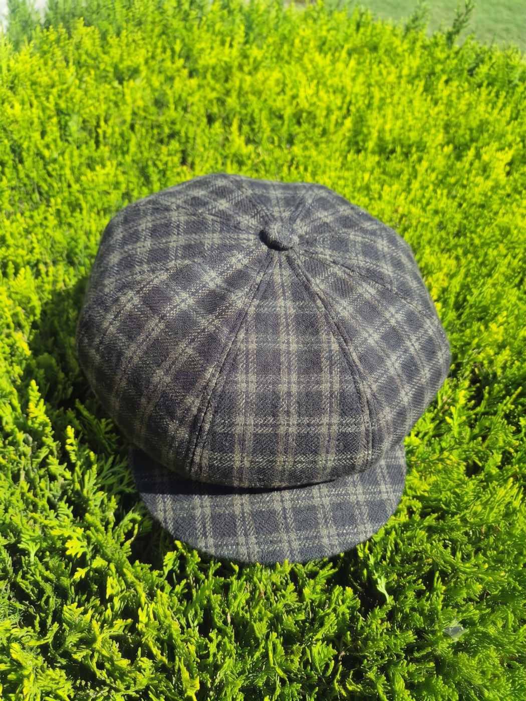 French Baggy Cap in Wool | Black Stripes