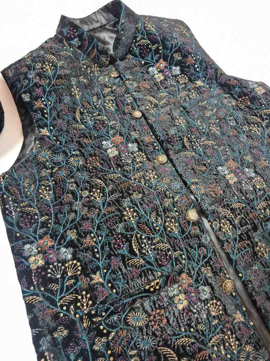 waist coat with sozni embroidery
