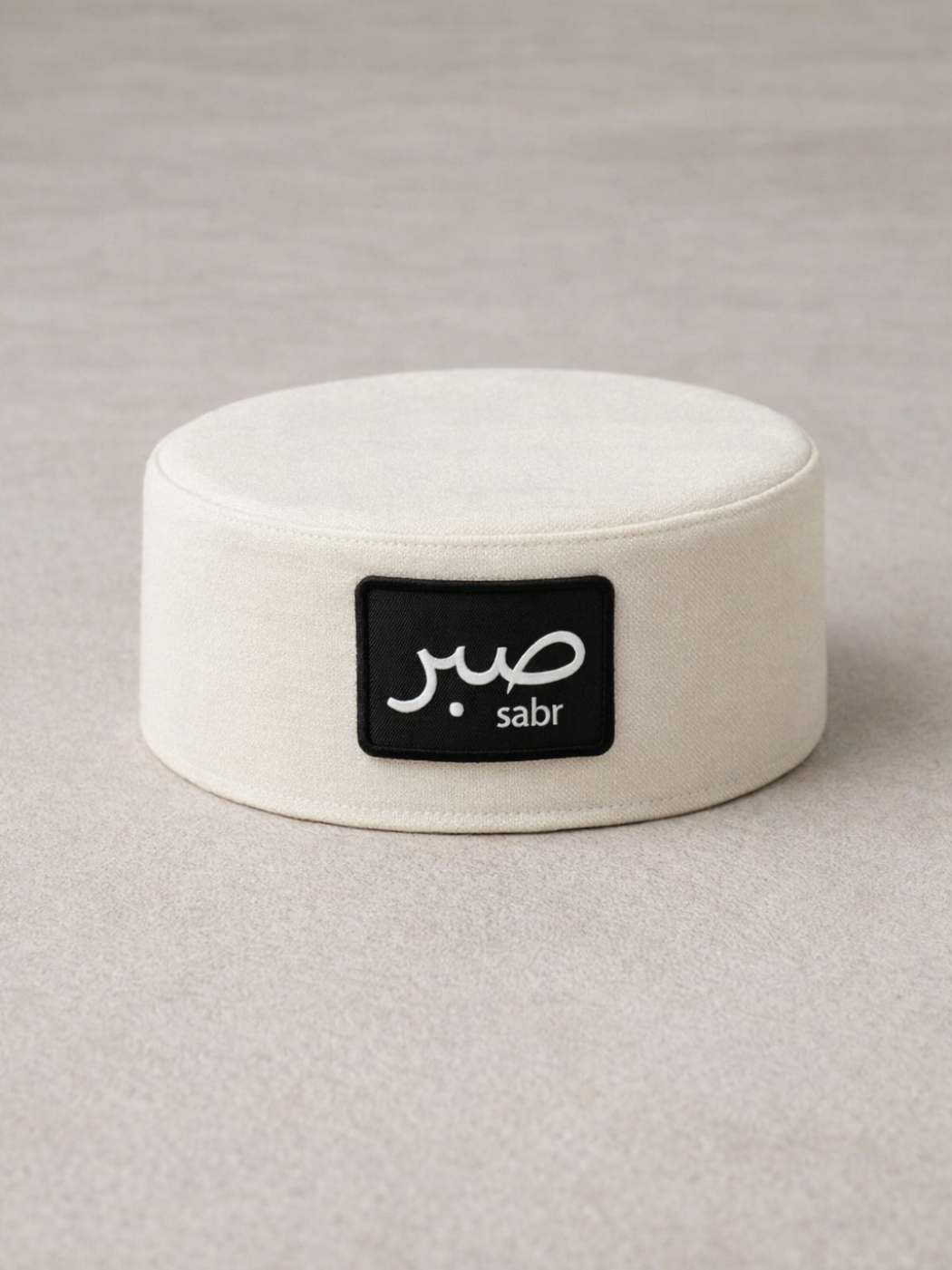 Sabr Round Foldable Cap in Semi Pashmina