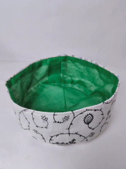 white kashmiri cap inside lining